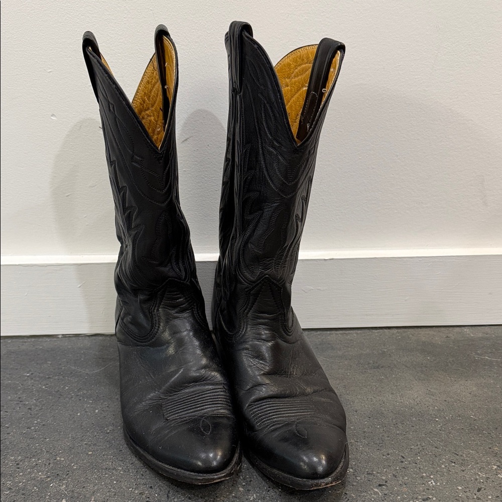 Classic Black Western Boots